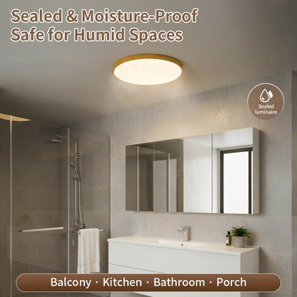 Wood Grain Ceiling Lamp Led Indoor Bathroom Lamps 220V Panel Led Kitchen Lighting for Living Room Waterproof IP44 Ceiling Lights