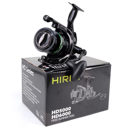 Hirisi Carp Fishing Spinning Reel 15-20KG Max Drag 5.2:1 Gear Ratio Metal Spool Waterproof Smooth Heavy Duty HD4000