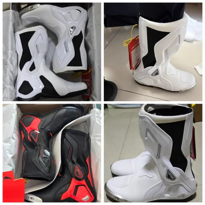 BENKIA CE Certification Motorcycle Botas Professional Track Riding Boots Racing Summer Zapato AntiCollision Off-Road for Rally