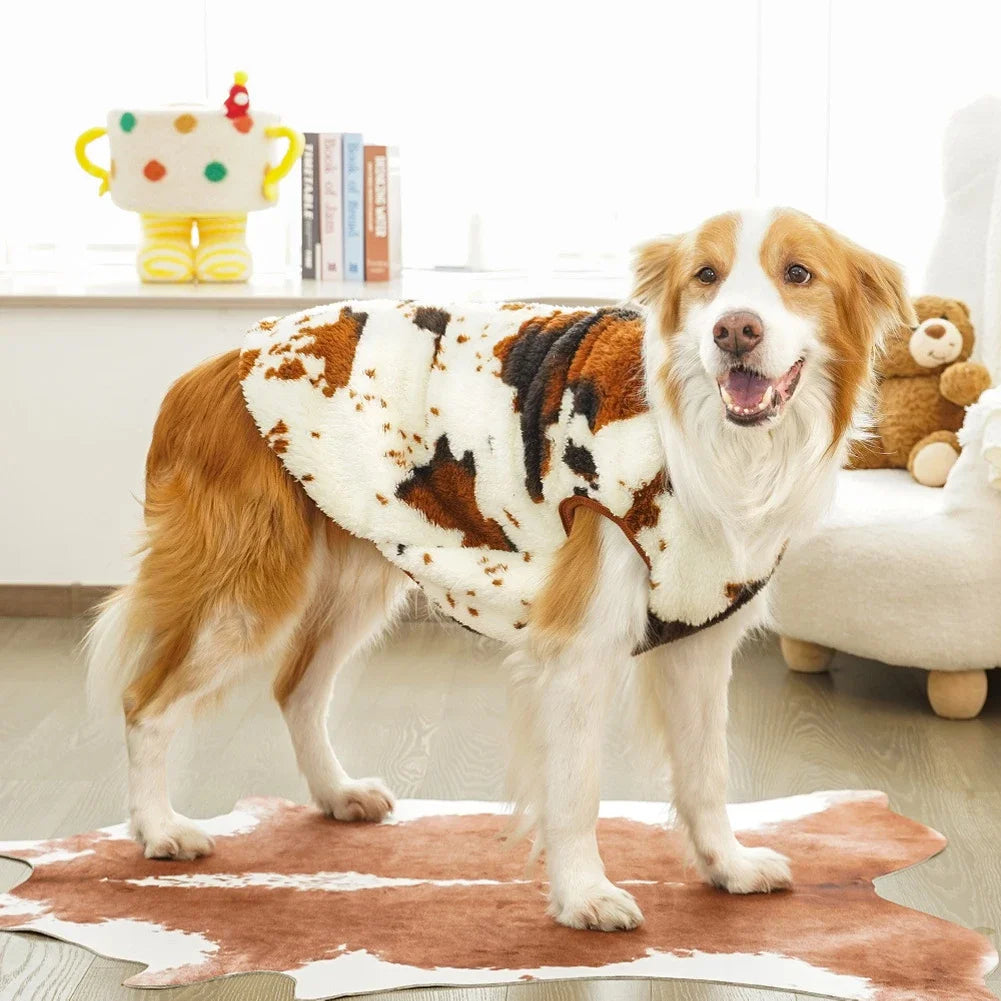 Autumn Winter Warm Dog Clothes for Small Dogs Cats Outdoor Soft Cozy Fleece Jacket Vest Coat Pet Medium Large Dogs Costume