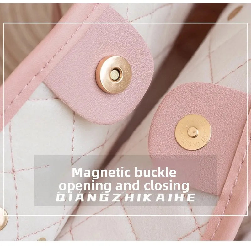 Trendy Large Capacity Embroidery Bag with Scarf Tote Bag Shoulder Bags PU Bucket Bag For Women