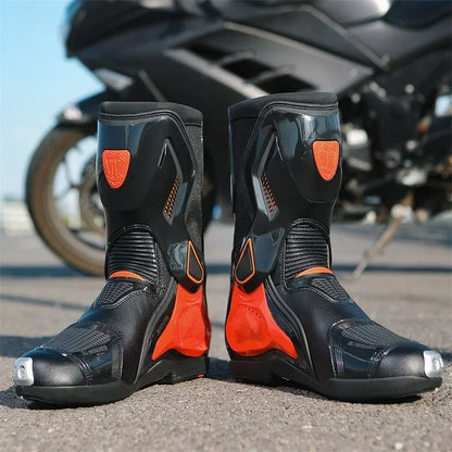 Motorcycle Boots Racing Off-road Shoes Creative Non-slip High-top Motorcycle Professional Waterproof Mountain Bike Boots