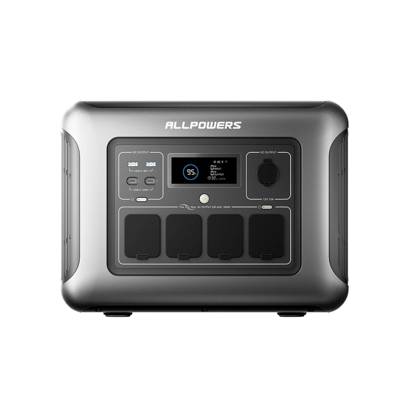 ALLPOWERS R1500 LITE Portable Power Station 1056Wh LiFePO4 1600W (3200W peak) AC Output Solar Generator with UPS for Camping RV