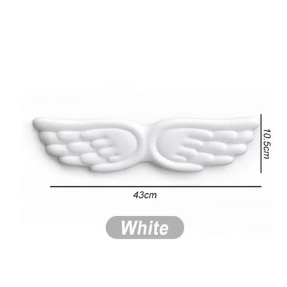 Keyboard Mouse Wrist Rest Angel Wing Memory Foam Mouse Pad Set Wrist Support Ergonomic Non-Slip for Computer Laptop Easy Typing