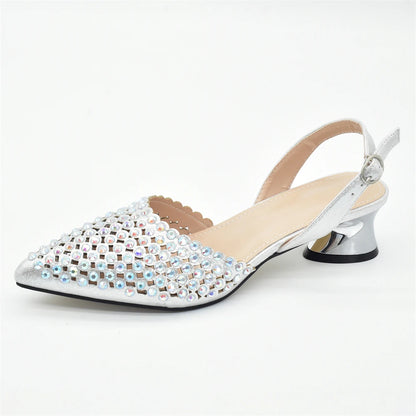Nigeria Shoe and Bag Wedding Shoes Bride Nigerian Ladies Wedding Shoes Luxury Italian Style Heels African Women Party Pumps