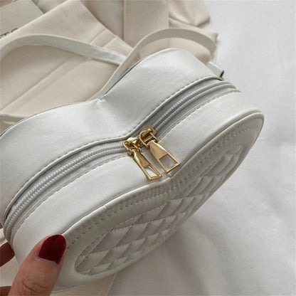 Luxury Love Shaped Shoulder Bag Small Handbags Designer Crossbody Bags Women Sling Purse Red Peach Heart Phone Bag Shoulder Bag