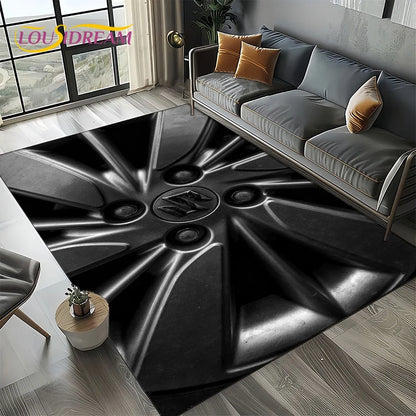 2025 Racing Car S-SUZUKI Logo Motorcycle Carpet Rug for Bedroom Living Room Home Sofa Decoration,kids Play Decor Floor Mat Gift