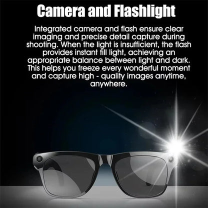 8K AI Smart Glasses With 100MP Camera Chat GPT Touch Sport Sunglasses Bluetooth Call Video Music Player ForMen Women