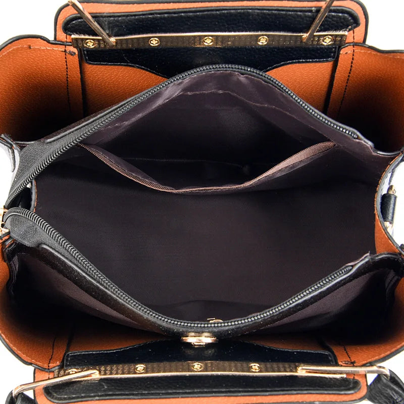 2024 Luxury Women Designer 3 Layers Shoulder Crossbody Sac Ladies Large Capacity Leather Handbags Shopper Brand Messenger Totes