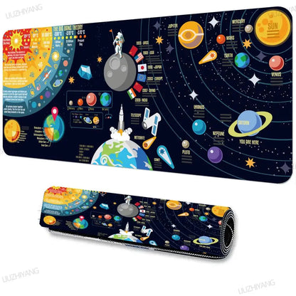 Solar system planets Mouse Pad Large Computer XXL MousePads Keyboard MouseMat Gamer Soft Office Carpet Desk Mat Long Mouse Pads