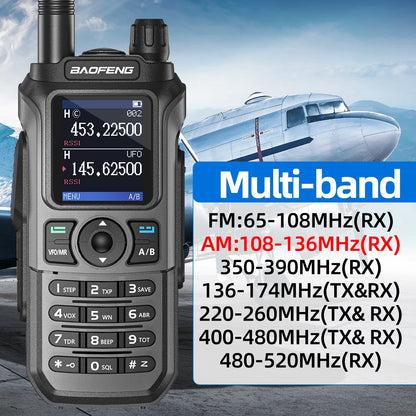 2PCS Baofeng UV-21 Pro Walkie Talkie Multi Band Wireless Copy Frequency Long Range 999CH AM High Power UV 5R K6 5RH Ham Radio