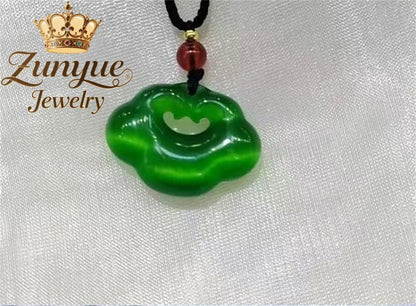 Natural Colorful Cat's Eye Stone Pendant Necklace Elegant Fashion Daily Wear Luxury Quality Fine Jewelry For Women Unisex Gift
