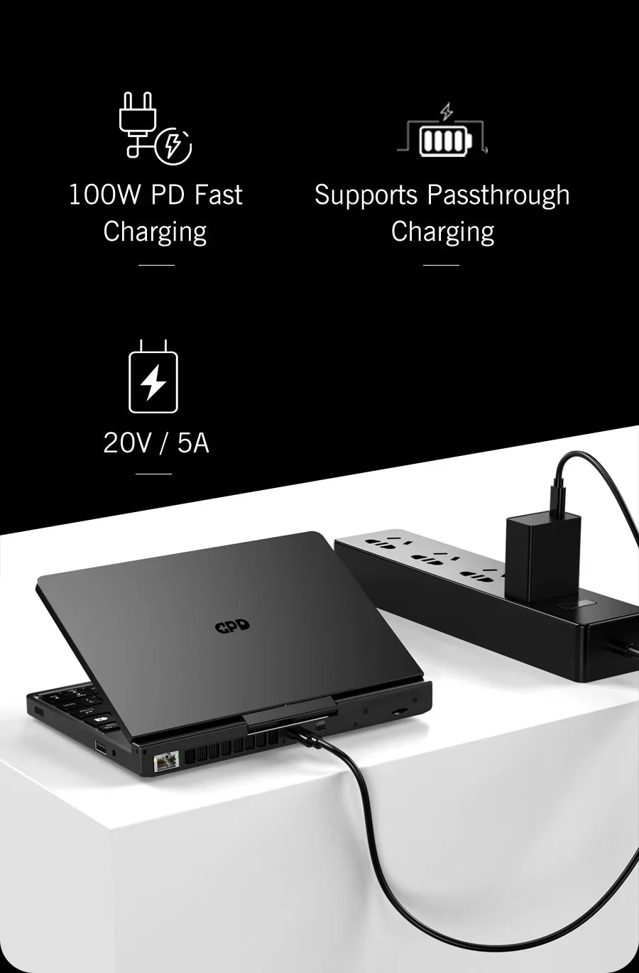GPD Pocket4 2-in-1 Laptop Tablet AMD AI 9 HX 370/8840U 64GB 2TB NVMe 8.8 Inch 144Hz Palm Size Mini PC 2026 Hot Sale