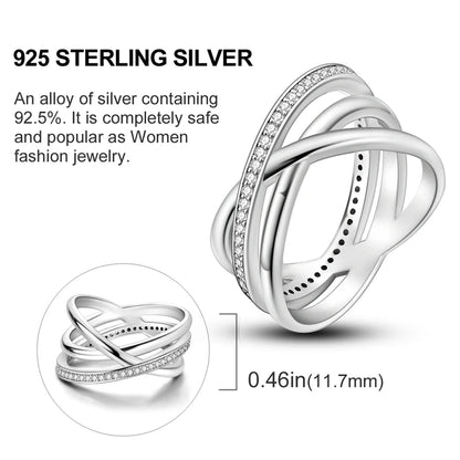 2026 New 925 Sterling Silver Rings Zircon Sparkling CZ Rings Rings For Women Original Wedding Fine Jewelry Accessories Gifts