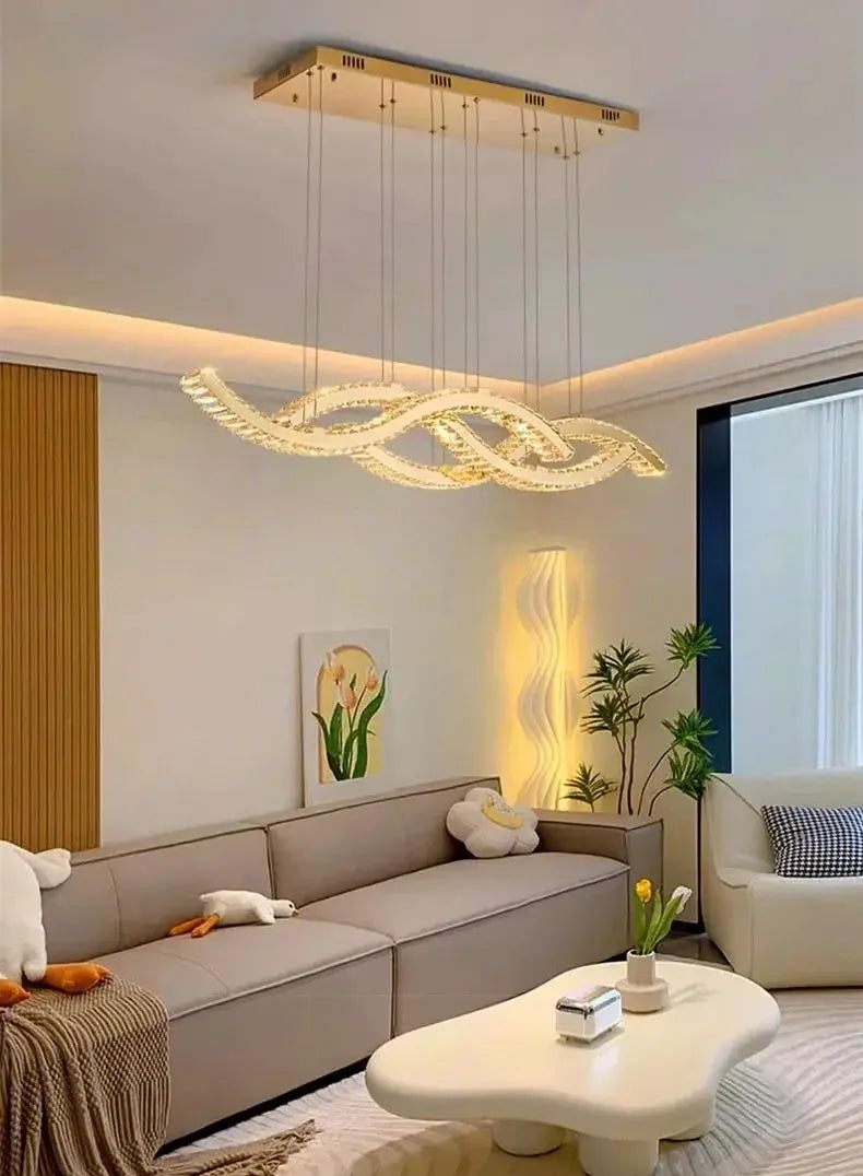 home decorationPendant lights, luxury crystal living room chandelier, dining room Pendant lamp, ceiling light, indoor lighting