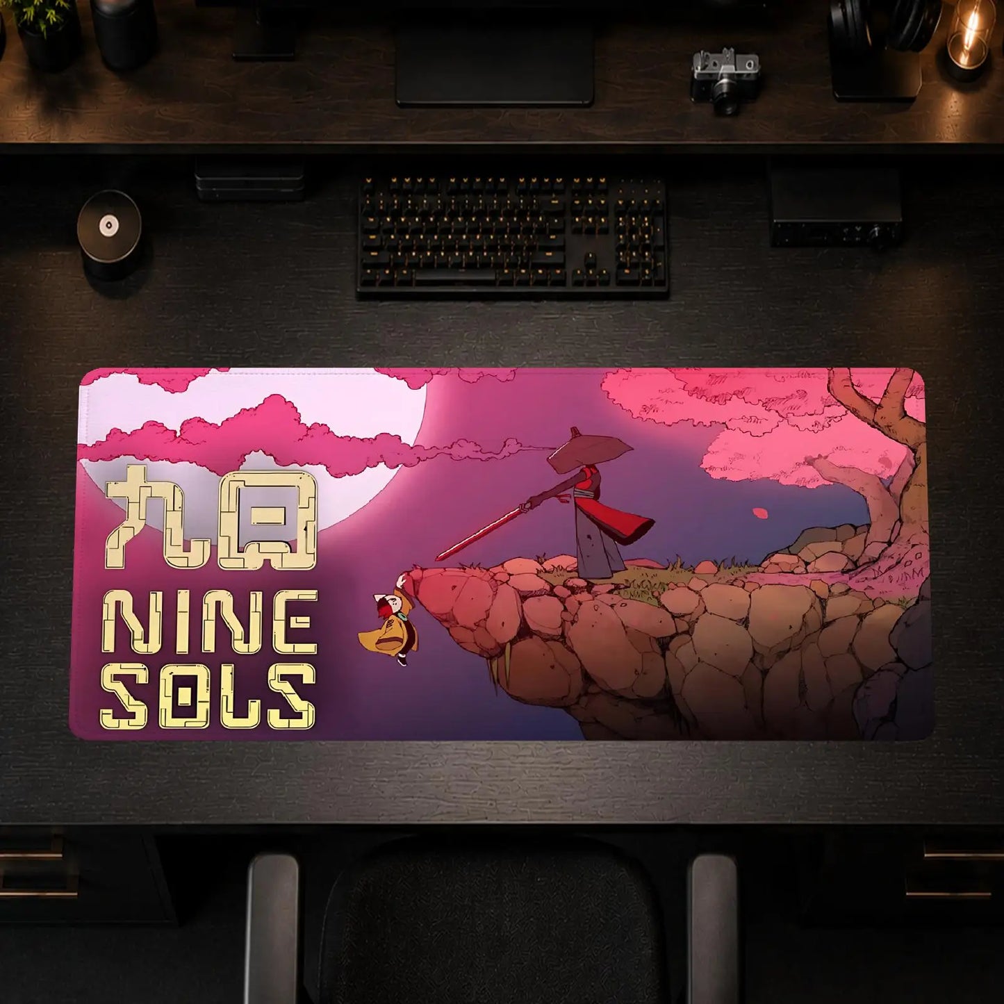 Nine Sols Mouse Pad Gaming office Non-slip Desk Mat Diy Mousepad Large Game Keyboard overlock