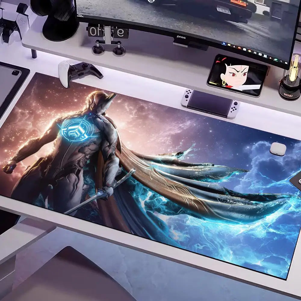 Game Warframe Mouse Pad Multiple Sizes Large Square Computer Office Game Table Mats Rubber Anti-slip Mousepads
