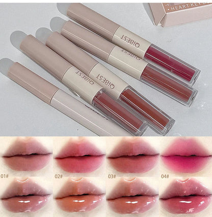Makeup Gift Box Butterfly Bow Heart Limited Lipstick Powder Blush Eyeshadow Makeup Gift Box Set and Necklace Gifts for Women