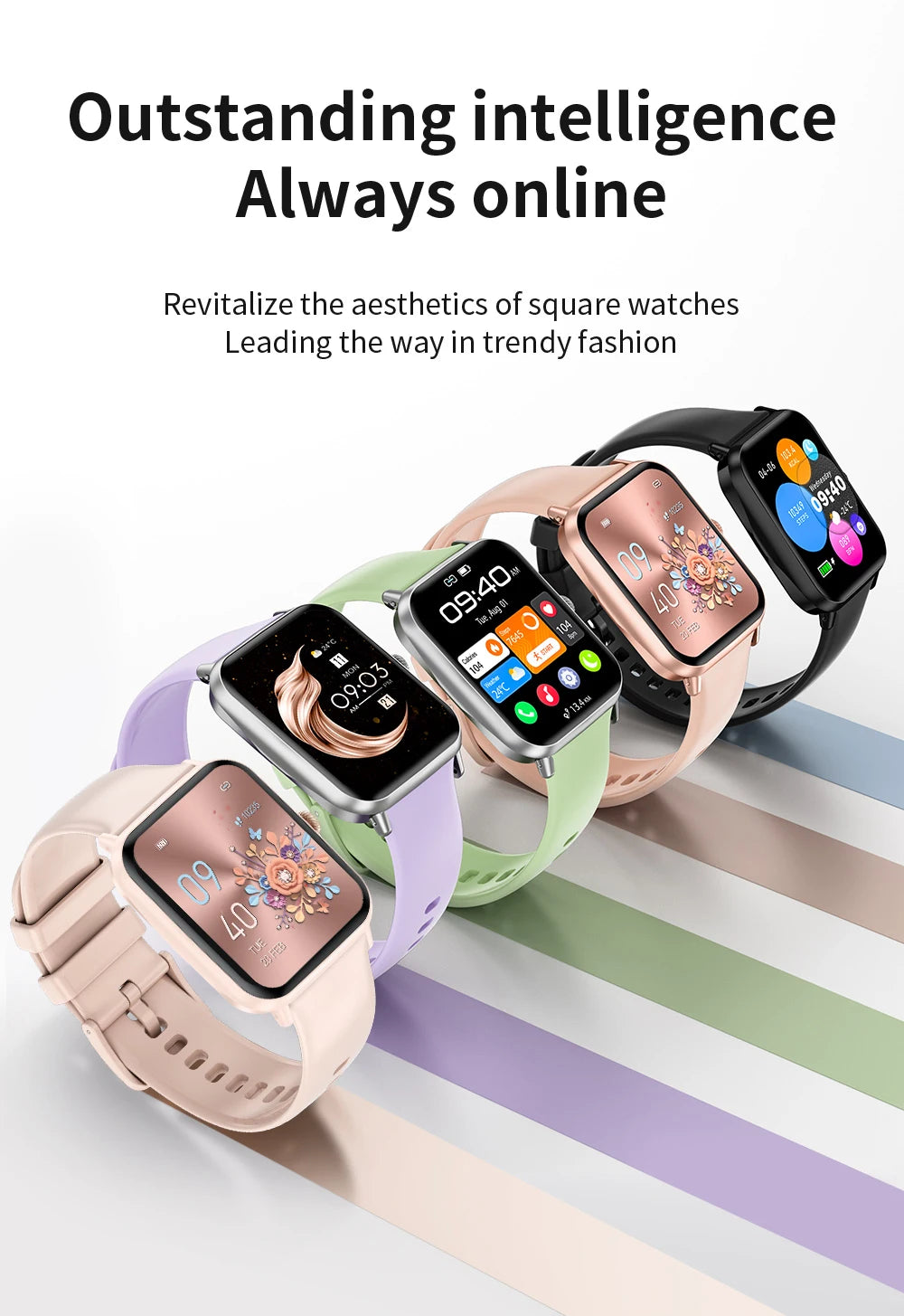 LIGE Fashion 1.83" HD Screen Smart Watch Women Bluetooth Call IP68 Waterproof Ladies Watches Daily Health Monitor Smartwatch New