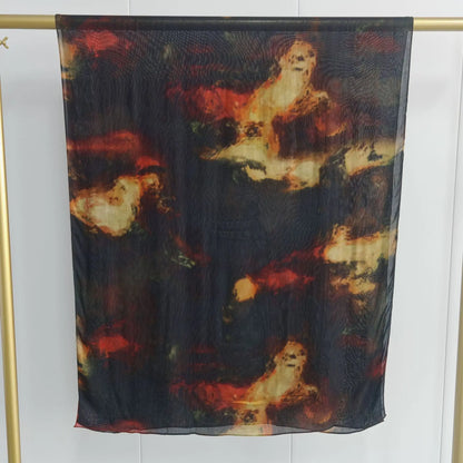 New Double-sided Print Modal Hijab Scarf Watercolor Leopard Prairie Hide Print Hijabs for Women Muslim Fashion Turbans for Women