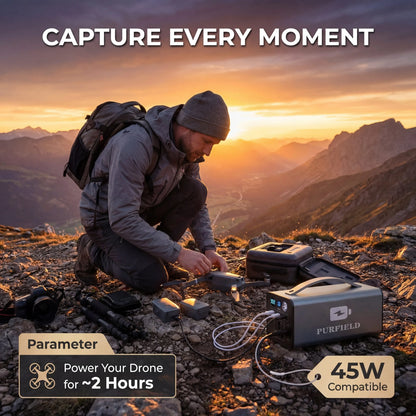 180W Outdoor Power Station 32000mAh 118.4Wh PD65W 110/220V Solar Generator Portable Power Bank For Camping Tent Travel Emergency