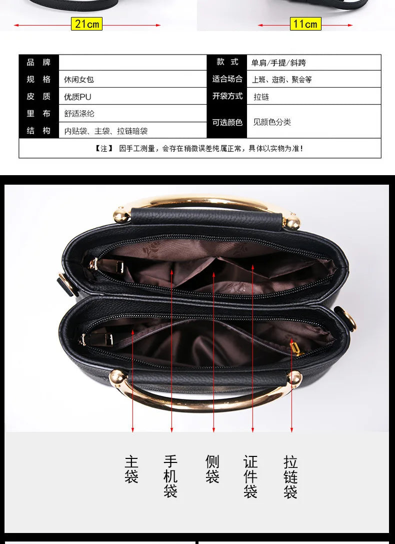 Fashion Brand Women's Bags New Embroidered Handbag Exquisite Ladies Shopping Crossbody Shoulder Bag Tote Bag Small Square Bag