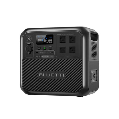 【Brand New】BLUETTI AC180 1152Wh 1800W Portable Power Station 2700W Surge LiFePO4 Pure Sine Wave 45 Mins Fast Charging Four Ways Recharge APP Control Energy Storage for Camping RV Van Life Home Emergency Blackout Off Grid