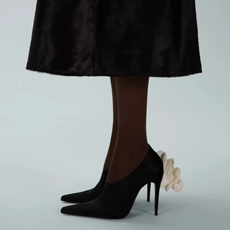 2026Spring/Summer New Pointed Stiletto Single Shoes European and American Fashion 34-45 Large Women's Fashion Women's Shoes