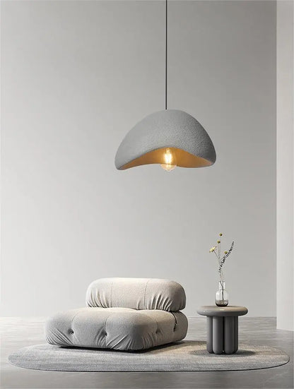 Nordic Wabi Sabi Pendant Lamps Dining Room Lighting Modern Living Room Bedroom LED Ceiling Chandelier Loft Lustre Hanging Lights