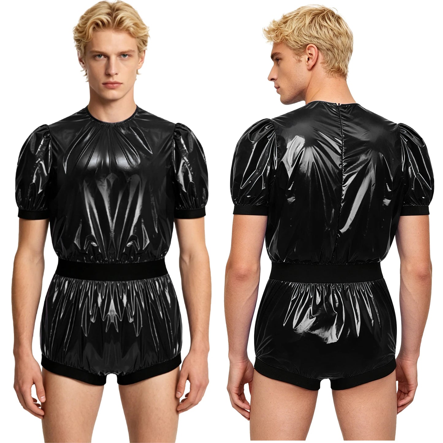 Women Men Washable Diaper Cover Sleeveless Waterproof Bodysuit Swimwear Clubwear Elderly Alzheimer Bedridden Adaptive Clothing