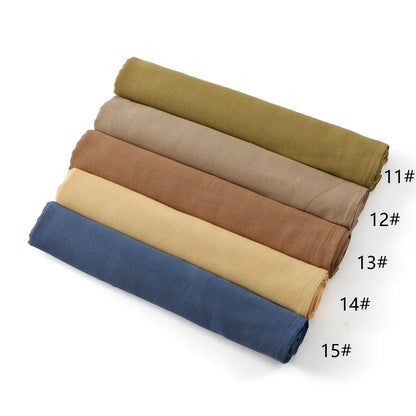 New Cotton Rayon Modal Hijab Scarf Women Big Size Muslim Headscarf Wraps Shawl Femme Musulman Headband Islamic Turban 185*75CM