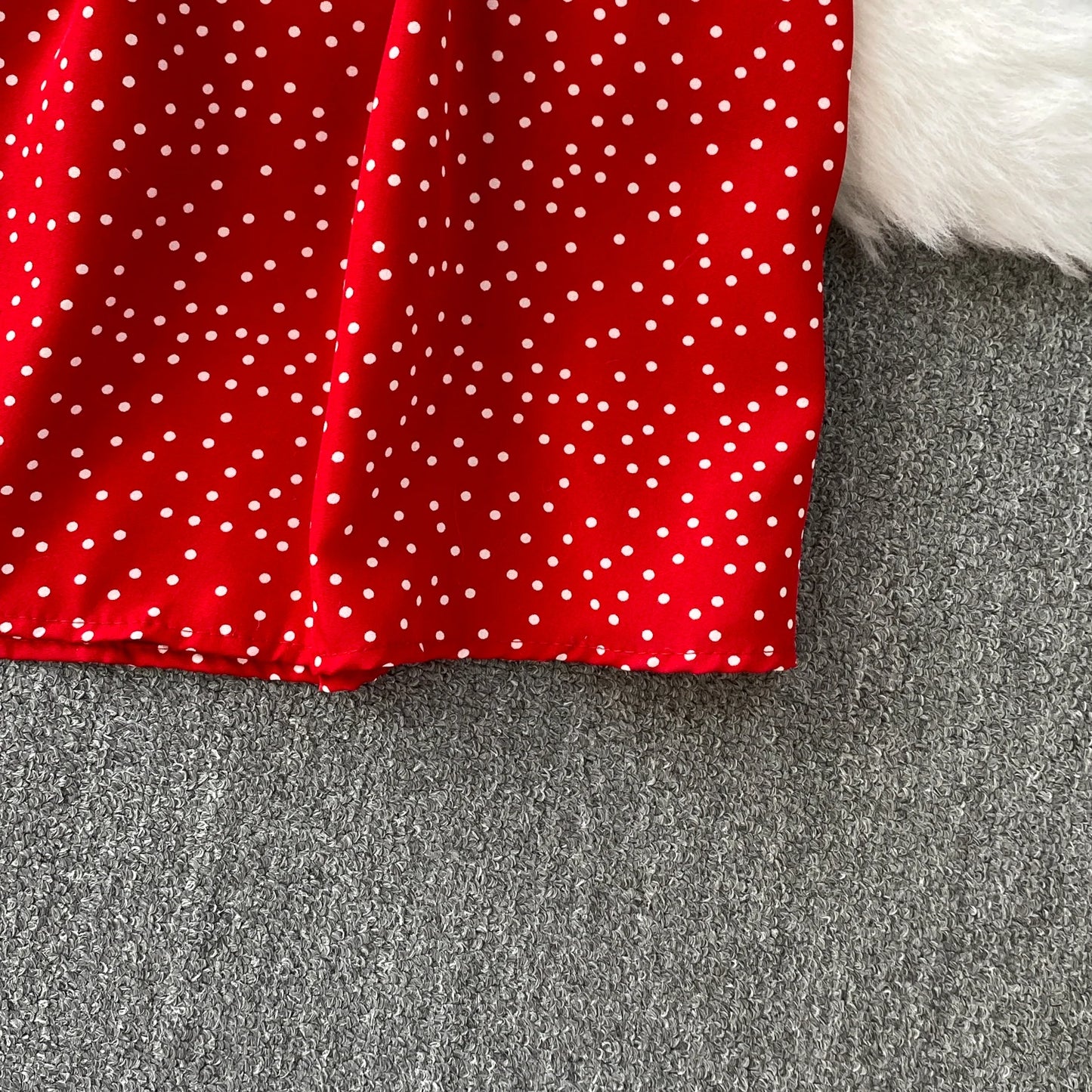 Summer Women Polka Dot Long Dress Vintage V-Neck Flying Sleeve High Waist Single Breasted A-Line Casual Vestidos Female Robe New