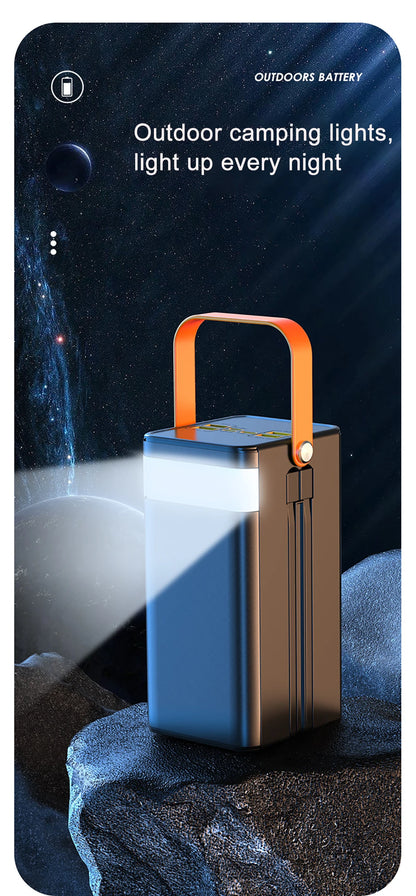 Gaiaray Portable Power Bank 50000mAh 80000mAh Large Capacity External Power Battery 120W Fast Charge With USB Type-C LED Light