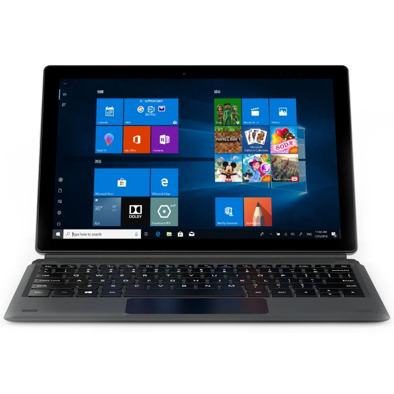10.1” LCD Screen Windows 10 Tablet With Docking Keyboard 1920*1200 IPS 4GB RAM 128GB ROM 64-bit Intel Core N4020 CPU Dual Camera
