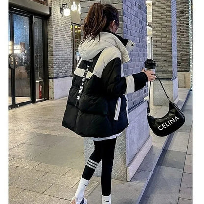 New Winter Coat for Women Coats Parkas Jackets Hooded Cotton Padded Jacket Korean Fashion Loose Super Hot Coats Cheap