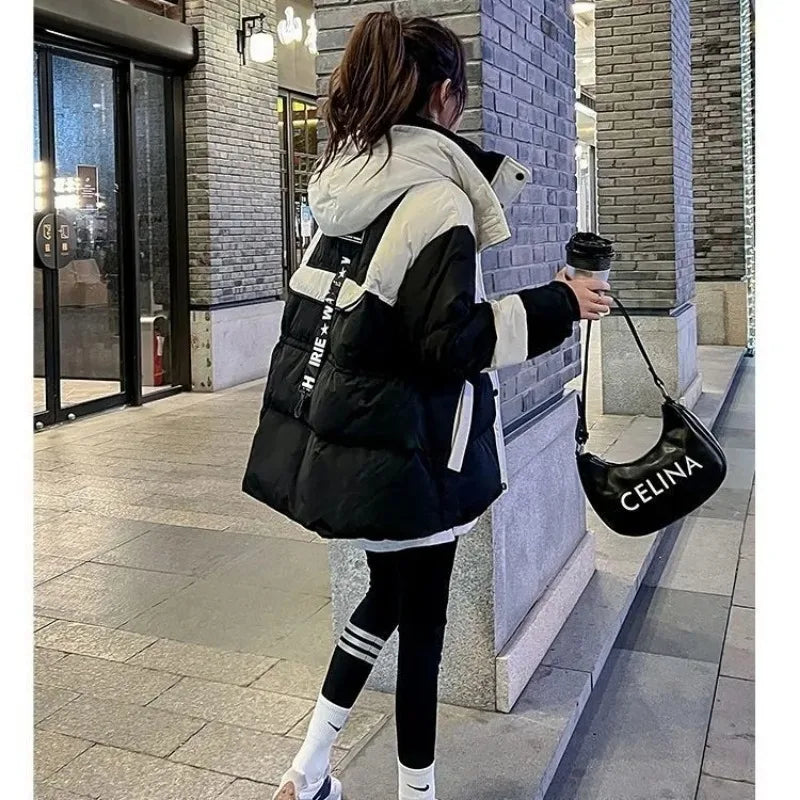New Winter Coat for Women Coats Parkas Jackets Hooded Cotton Padded Jacket Korean Fashion Loose Super Hot Coats Cheap