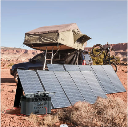 ALLPOWERS Solar Generator S2000 Pro with 400W Solar Panel, 4 x 2400W AC Outlets, 2400W Portable Power Station for Home Backup RV