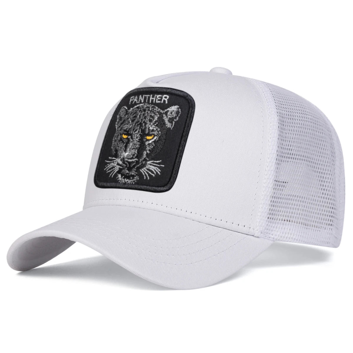 Unisex PANTHER Embroidery Baseball Net Caps Spring and Summer Outdoor Adjustable Casual Hats Sunscreen Hat