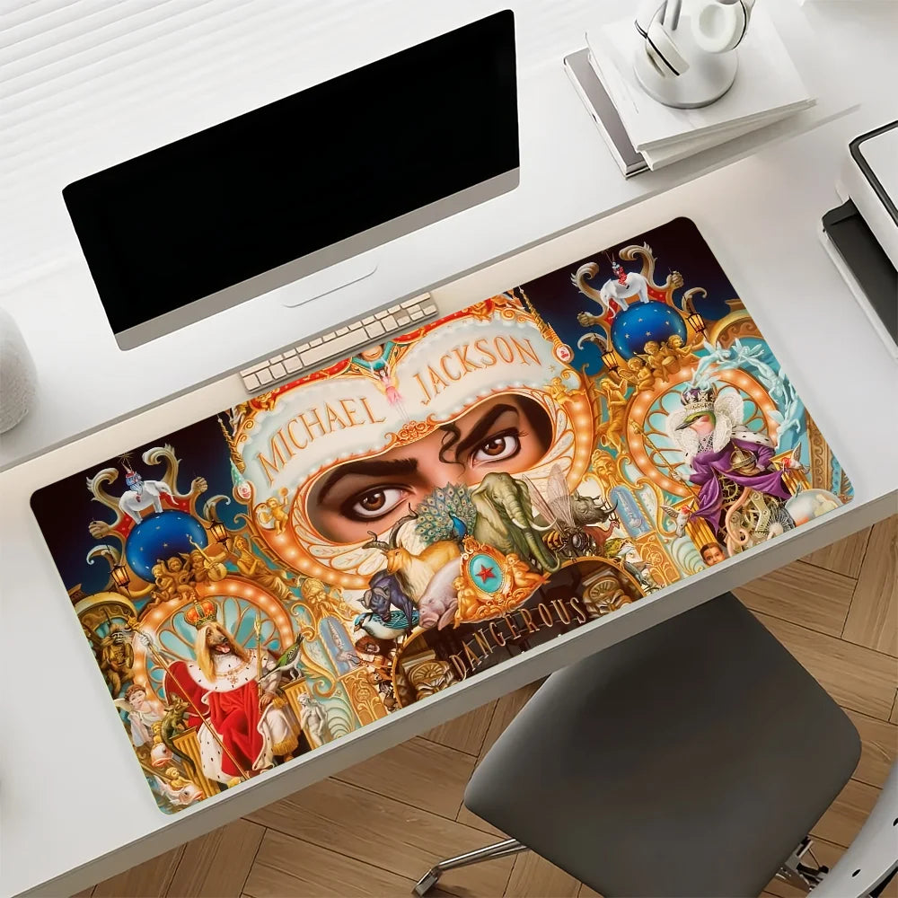 Singer M-Michael J-Jackson Mouse Pad Non-slip Rubber Gamer Balance Computer Mat Decoracion Deskmat Laptop Office Large