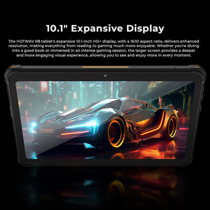 HOTWAV R8 IP68&IP69K Rugged Tablet 10800mAh Massive Battery Android 14 Pad 10.1'' HD+ Display 4GB RAM 128GB ROM/1TB Expansion 13MP +5MP Camera Global 4G Tablet PC