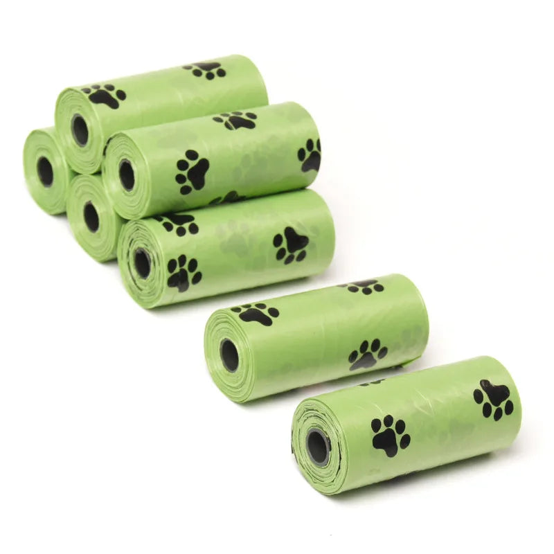 20Rolls Dog Poop Bag Outdoor Cleaning Poop Bag Biodegradable Cat Dog Garbage Bag with Dispenser Gift Dog Waste Bags Pet Supply