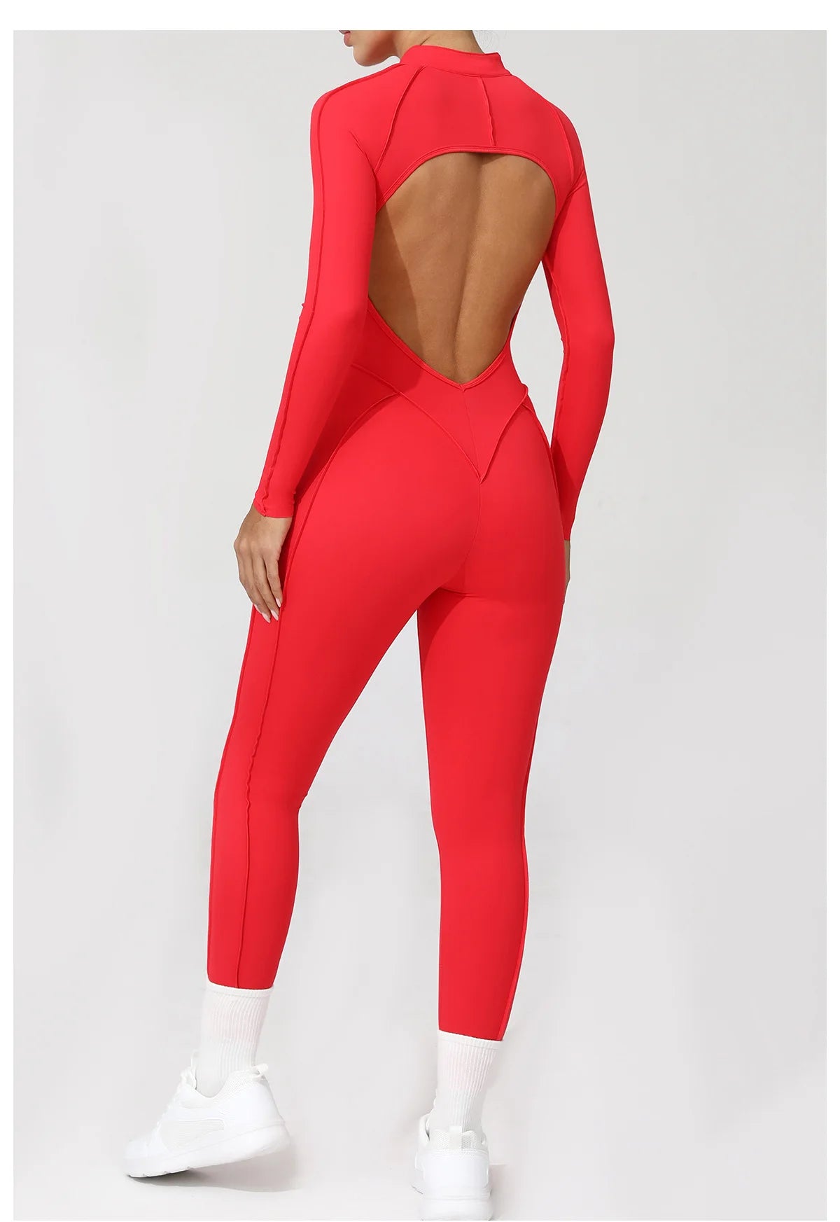 One Pieces Long Jumpsuits Sexy Womens Overalls Mono Streetwear Yellow Body Long Sleeves Woman Clothing Summer Gym Sportswear