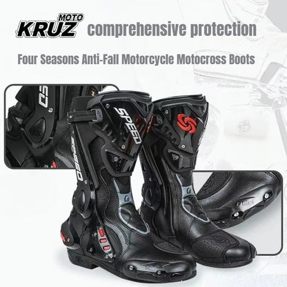Motorcycle Riding Shoes Men Off-Road Riding Boots Road Racing Long Boots Four Seasons Anti-Fall Motorcycle Motocross Boots