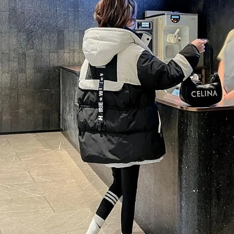 New Winter Coat for Women Coats Parkas Jackets Hooded Cotton Padded Jacket Korean Fashion Loose Super Hot Coats Cheap
