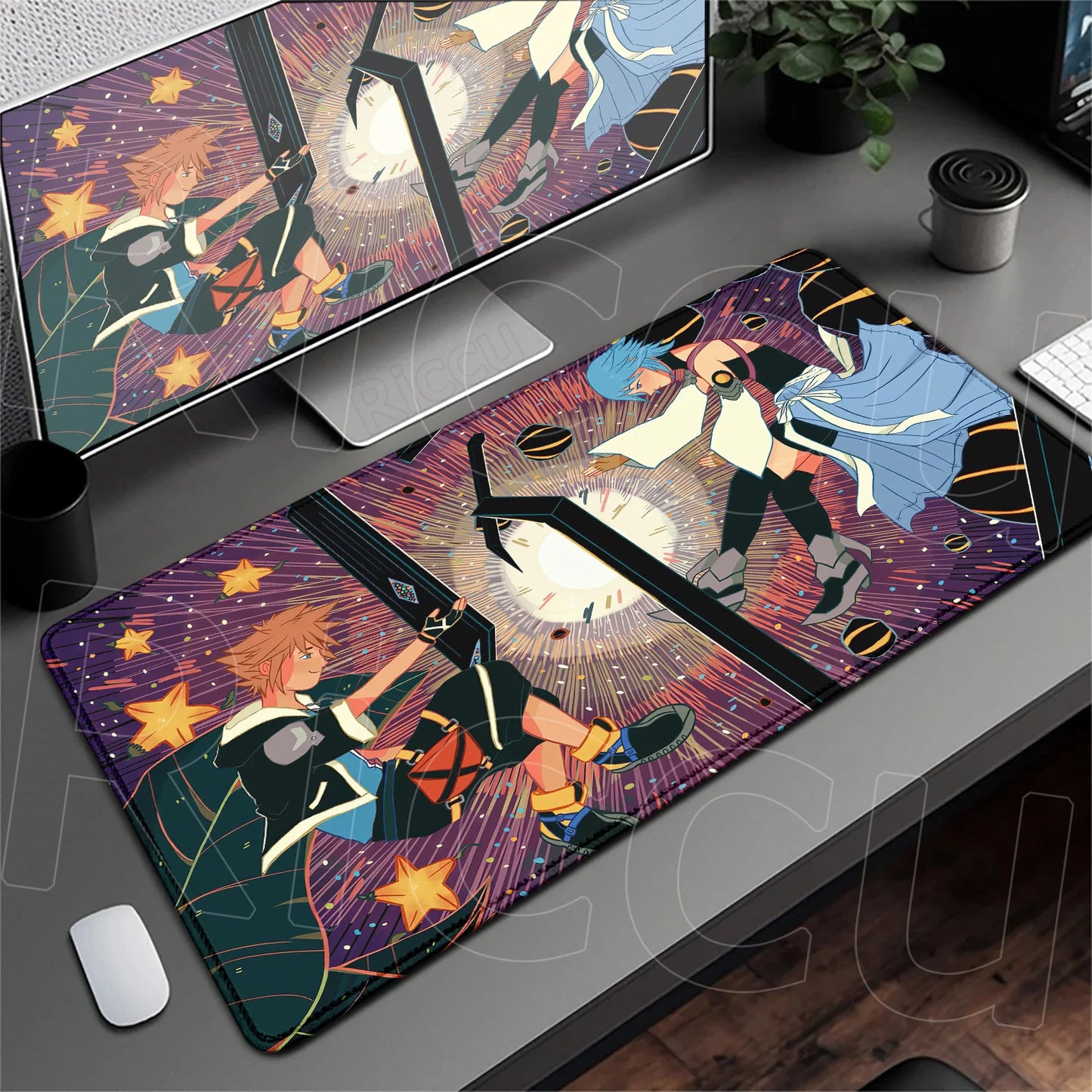 Anime Mousepad Hot Gaming K-kingdom H-hearts Non-Slip Laptop Long Deskmat Xxl Office Extended Mouse Mat Gamer Speed Keyboard Pad