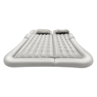 Universal Foldable Inflatable Bed Portable Inflatable Mattress Set Car Back Seat Sleeping Flocking Air Bed Cushion w/Pump+Pillow