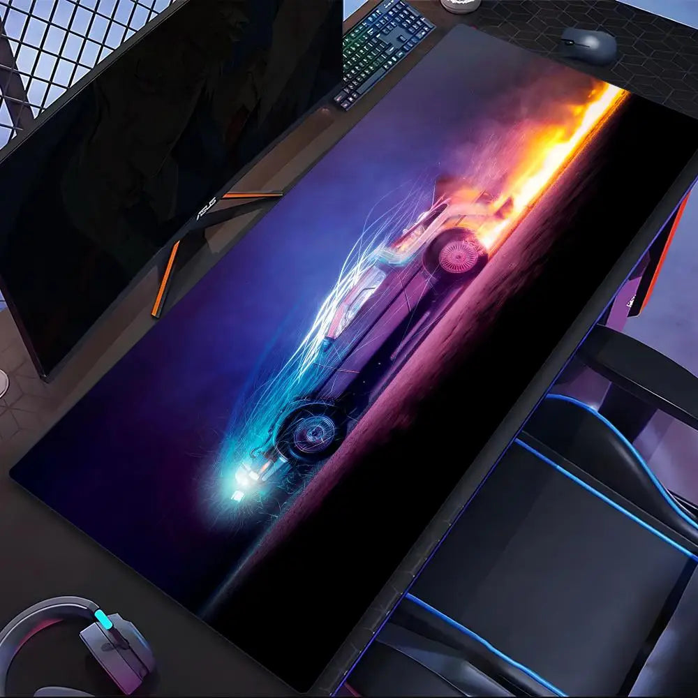 Come Back To The Future Mouse Pad Tablet Laptop xl desktop mouse mat cute HD printing Gaming keyboard pad Player 90x40 cm