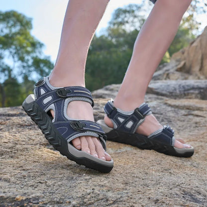 Men Sandals Outdoor Camping Hiking Water Wading Sports Shoes Anti Slip Quick Drying New Summer Comfortable Beach Shoes for Youth