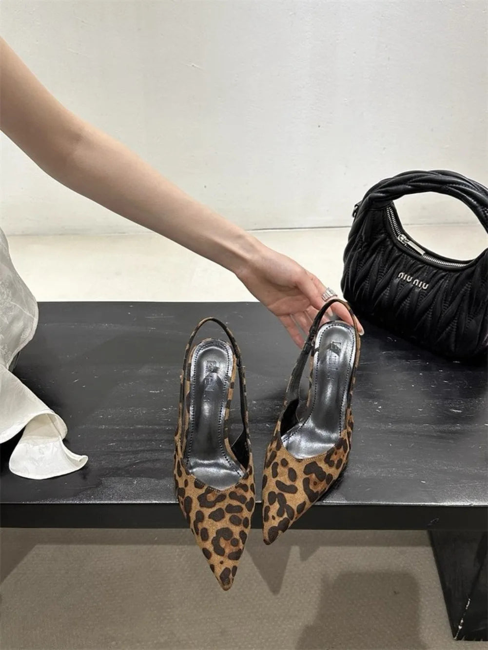 Luxury High Heels Sandals Women Sexy Pointed Toe Shoes for Woman Slippers New Party Shoes Pumps Elegant Slides Mujer Zapatos