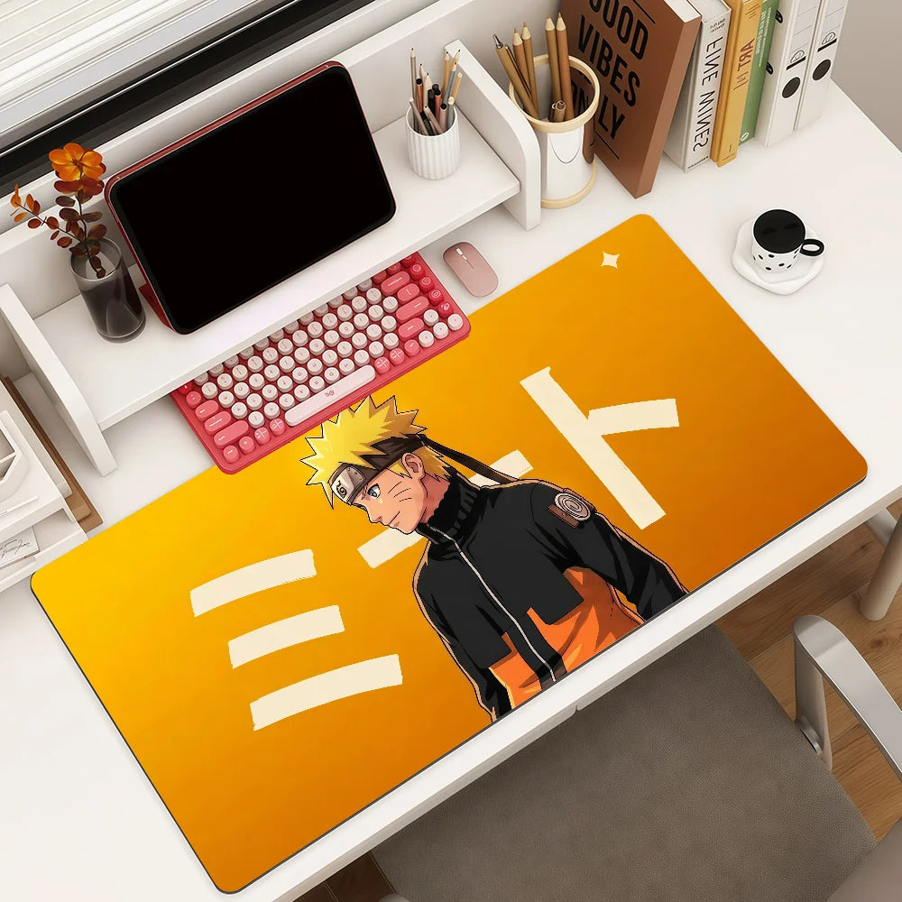 Adventure Anime N-NARUTO Mouse Pad Square Office Gaming Desk Mat Waterproof Non-Slip Rubber Decorative